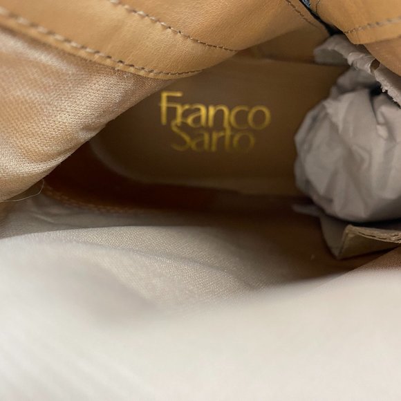 Franco Sarto Christoff Tall Brown Leather Riding Boots, NEW, Wide Calf, size 6.5 - Picture 9 of 10